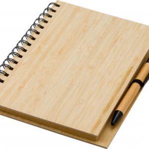 A5 notitieboek bamboe - Powerbank